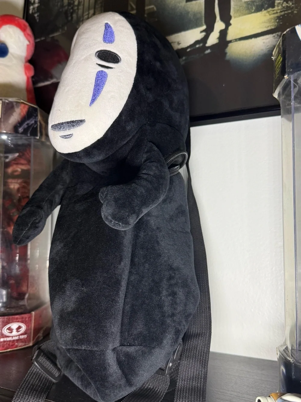 Vintage 2000s Studio Ghibli Spirited Away No - Face Plush Backpack